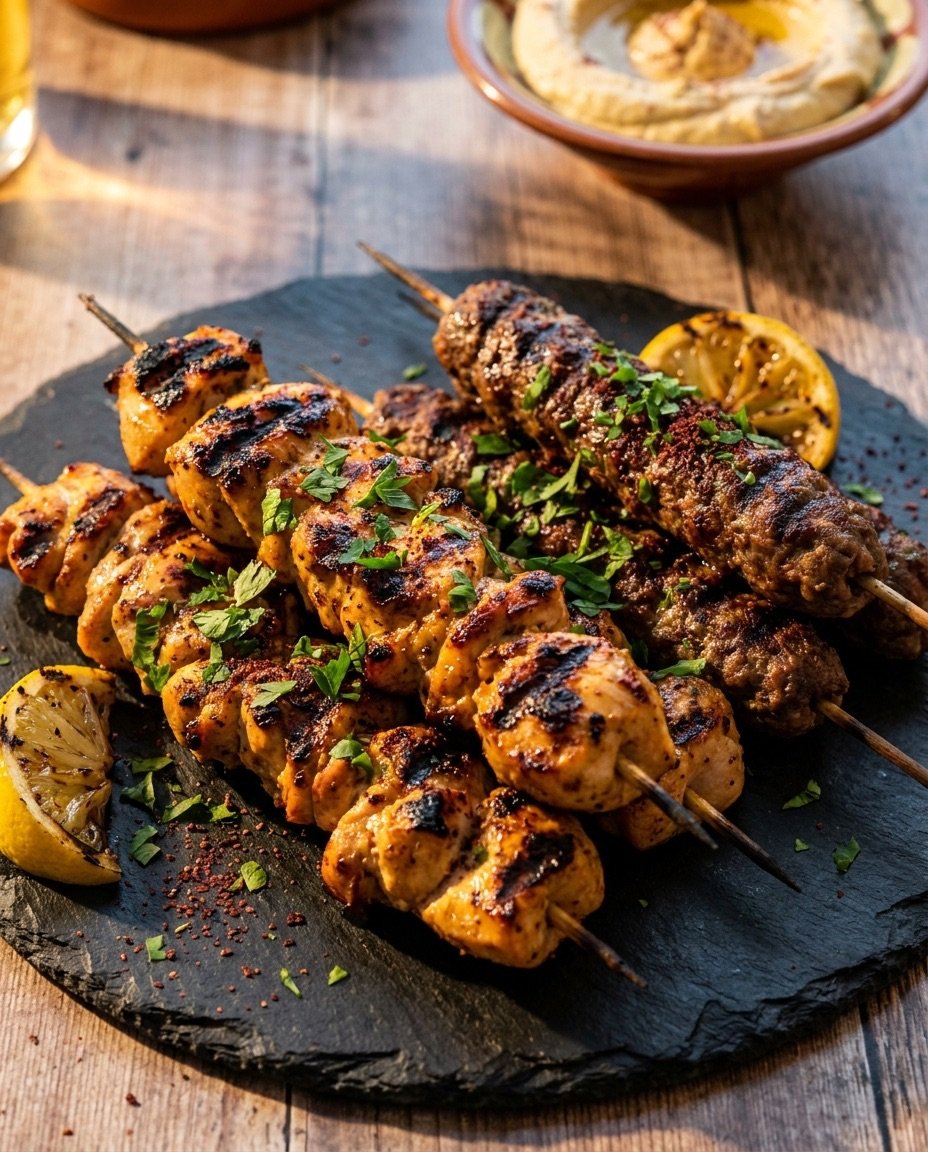 Gegrillte Spieße als Teil des Sultana-Caterings
